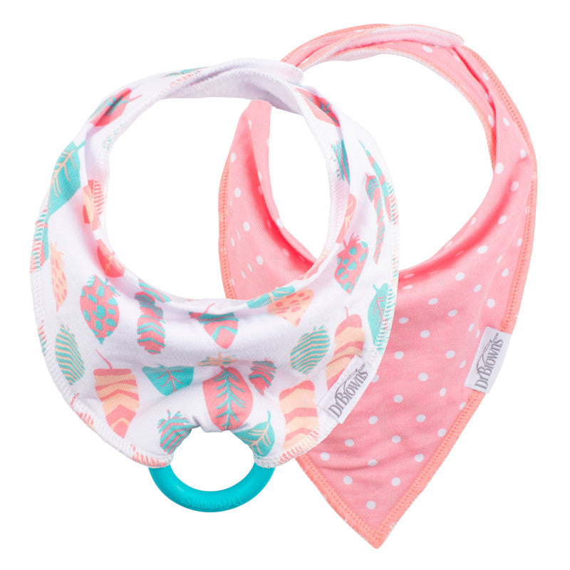 Set x 2 Baberos Bandana con Mordedor de Aprendizaje Espiga Dr. Brown's
