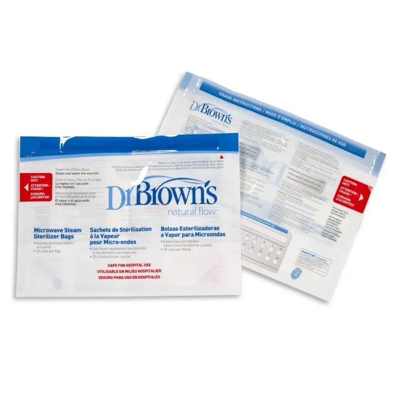 Bolsas esterilizadoras a vapor para microondas x 5 unid Dr. Brown's Dr. Brown's
