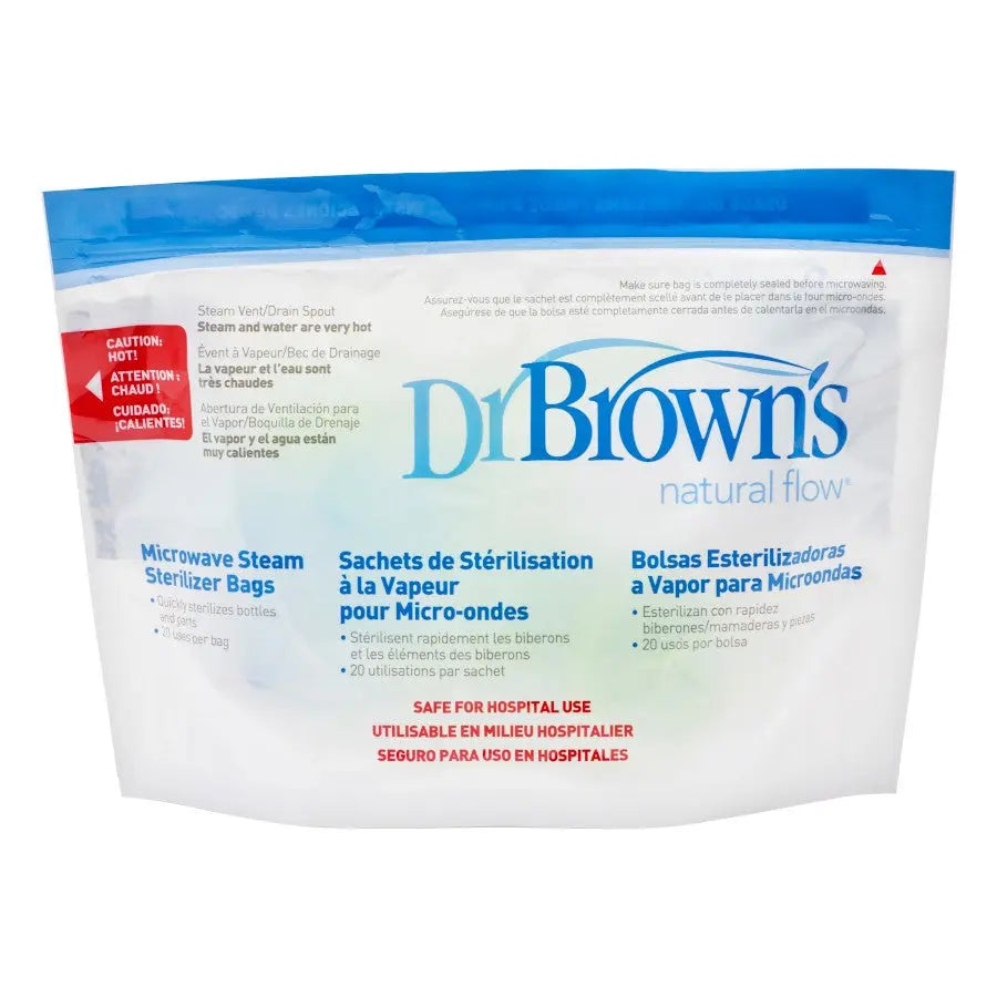 Bolsas esterilizadoras a vapor para microondas x 5 unid Dr. Brown's Dr. Brown's