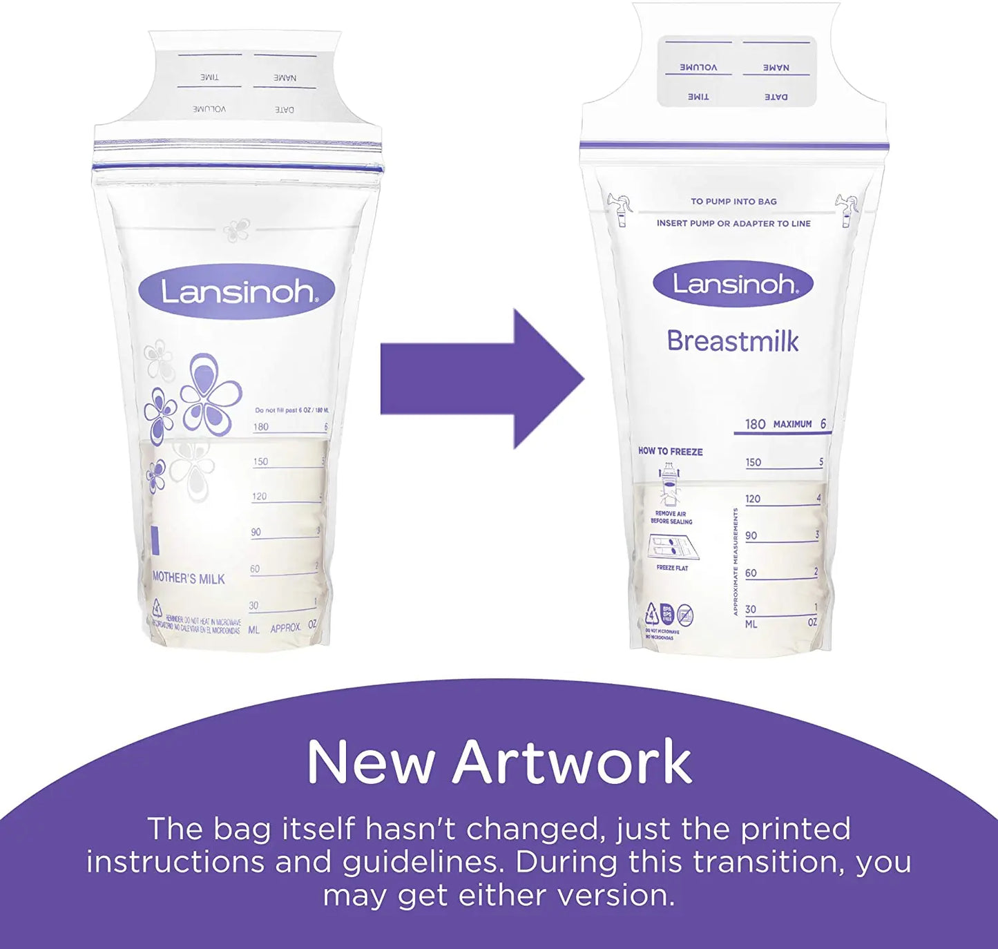 Bolsas para almacenar Leche Materna Lansinoh x 50 unid Lansinoh