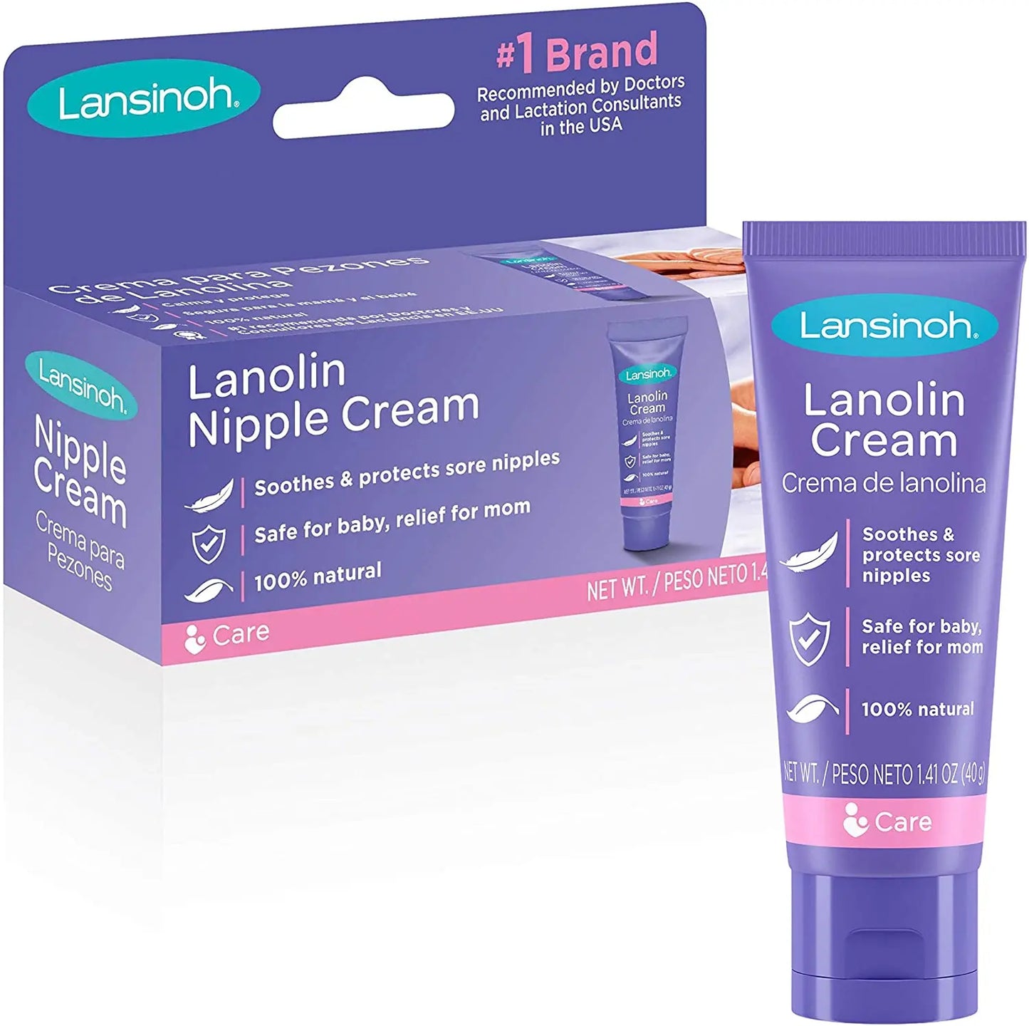 Crema para pezones agrietados y adoloridos lanolina hpa® Lansinoh Lansinoh