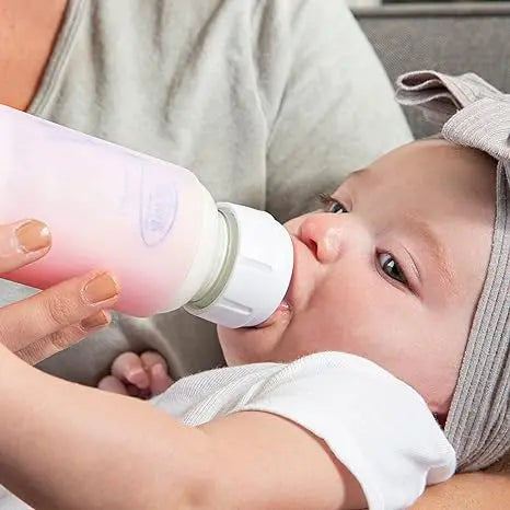 Funda protectora para biberones de vidrio boca estrecha 4 onzas Rosado Dr. brown's Dr. Brown's