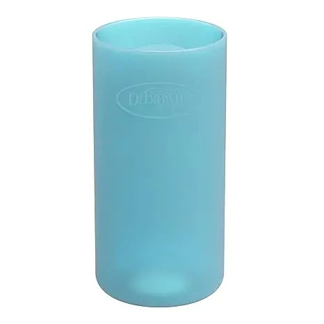 Funda protectora para biberones de vidrio boca estrecha 8 onzas Azul Light Dr. brown's Dr. Brown's