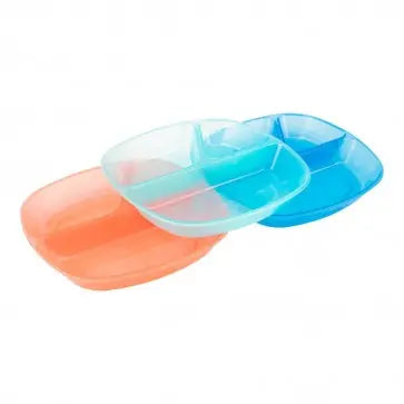 Pack de 3 platos con divisiones Dr. Brown's Dr. Brown's