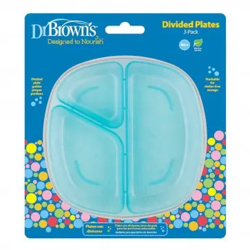 Pack de 3 platos con divisiones Dr. Brown's Dr. Brown's
