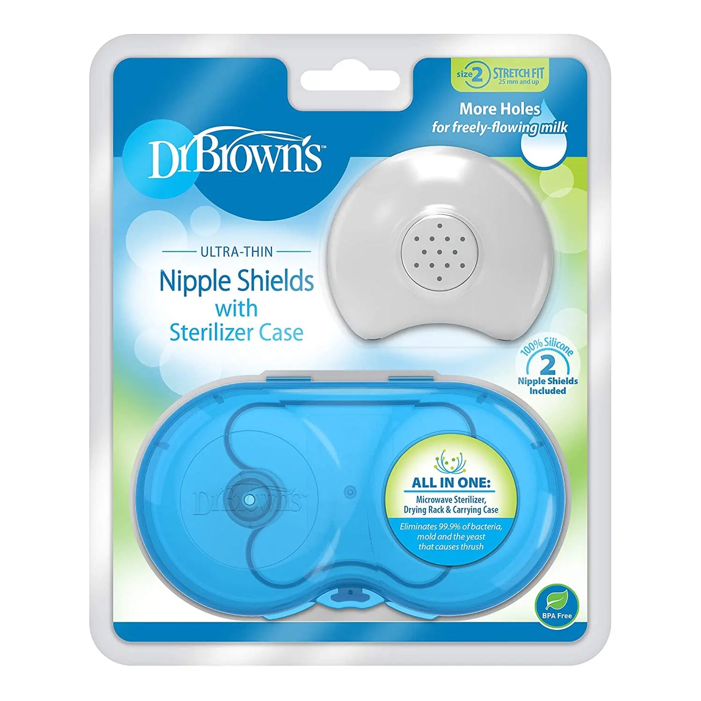 Pezoneras con estuche esterilizador Talla 2 Dr. Brown's Dr. Brown's
