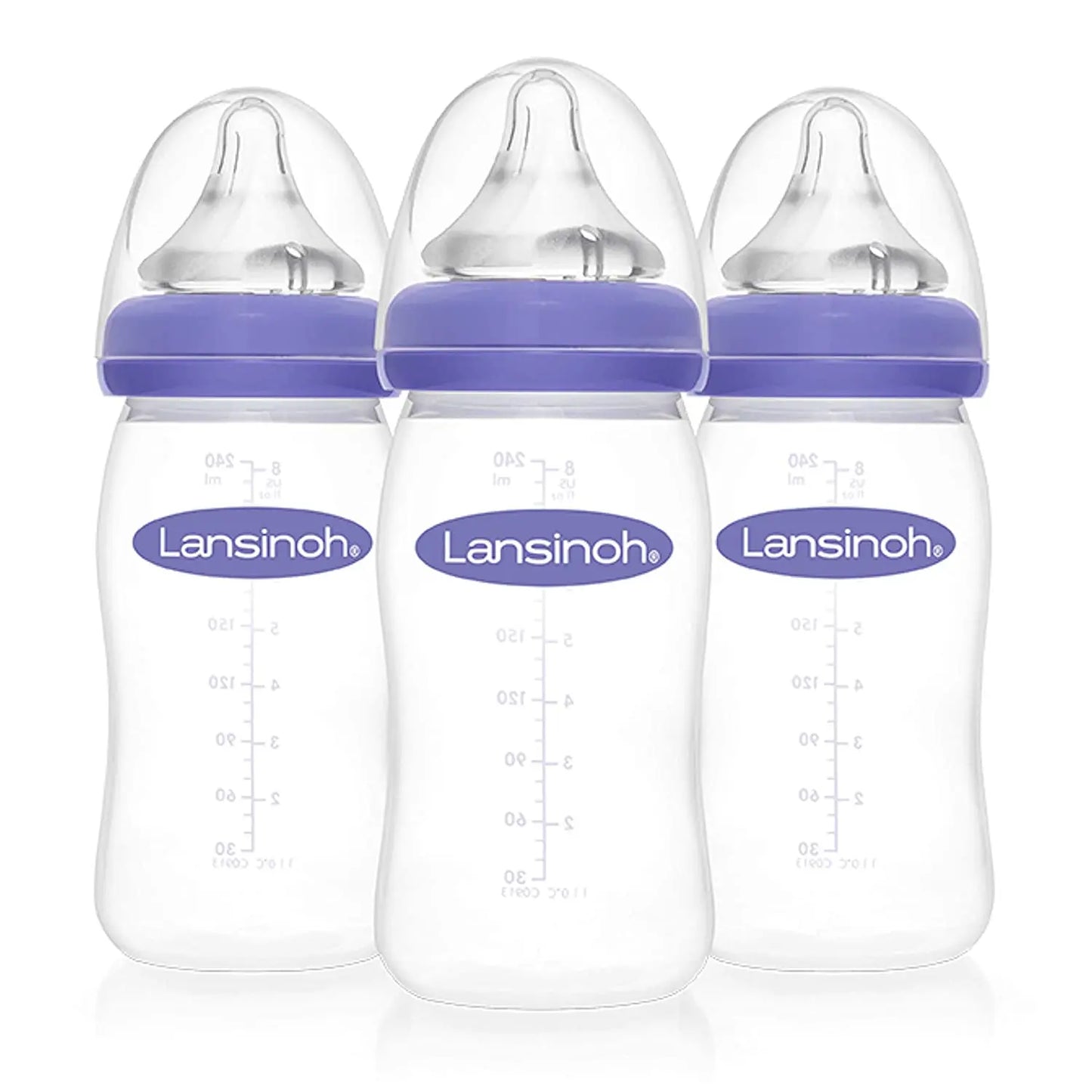 Set de biberones con tetinas NaturalWave® x 3 unid de 8 onzas Lansinoh