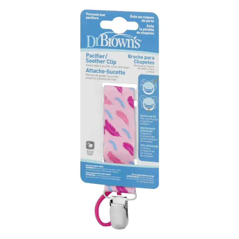Sujetador para chupones de tela bordado colores surtidos - Dr. Brown's Dr. Brown's