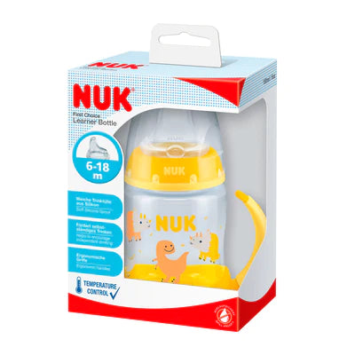 Vaso de entrenamiento Nuk Amarillo de 6 a 18 meses - Tortuguita Baby Store
