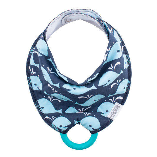 Babero Bandana con Mordedor de Aprendizaje Ballenas Dr. Brown's Dr. Brown's