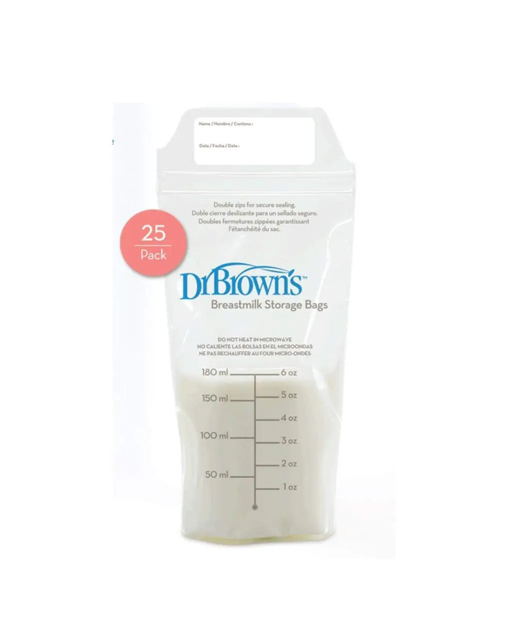 Bolsas para almacenar leche materna x 50 unid. Dr. Brown's Dr. Brown's