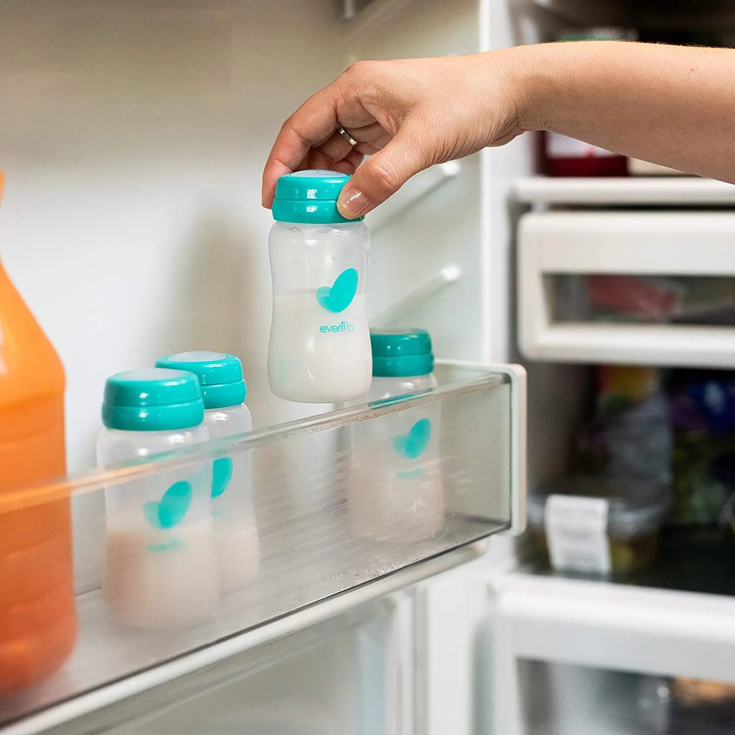 Botellas para almacenar leche materna x 6 unid. - Evenflo Evenflo
