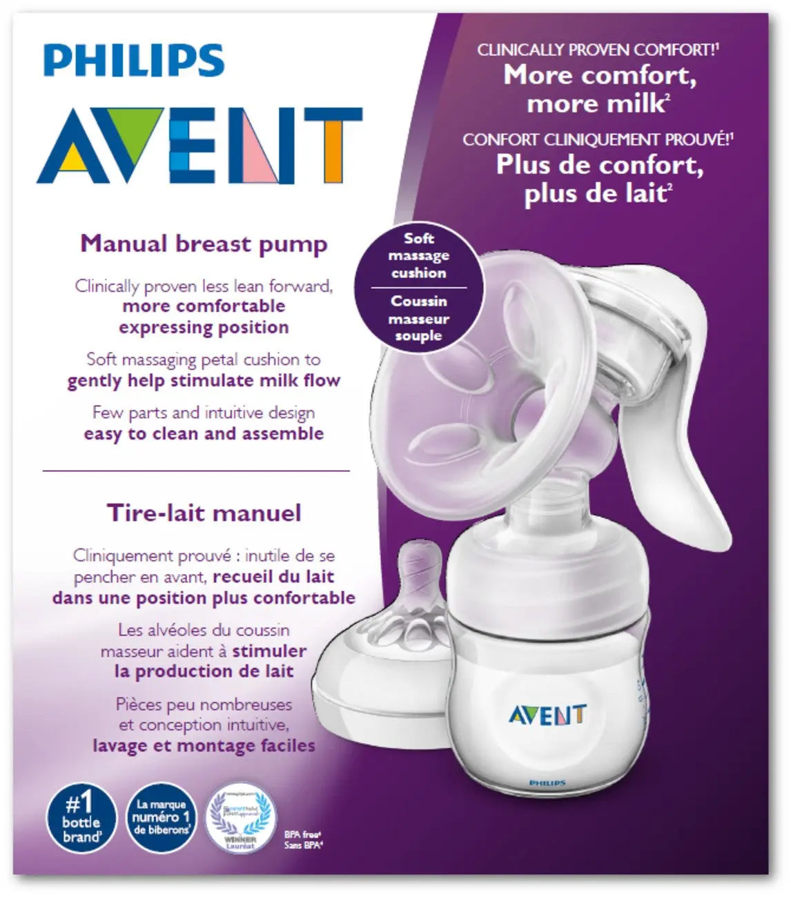 Extractor de leche materna manual - Avent Avent