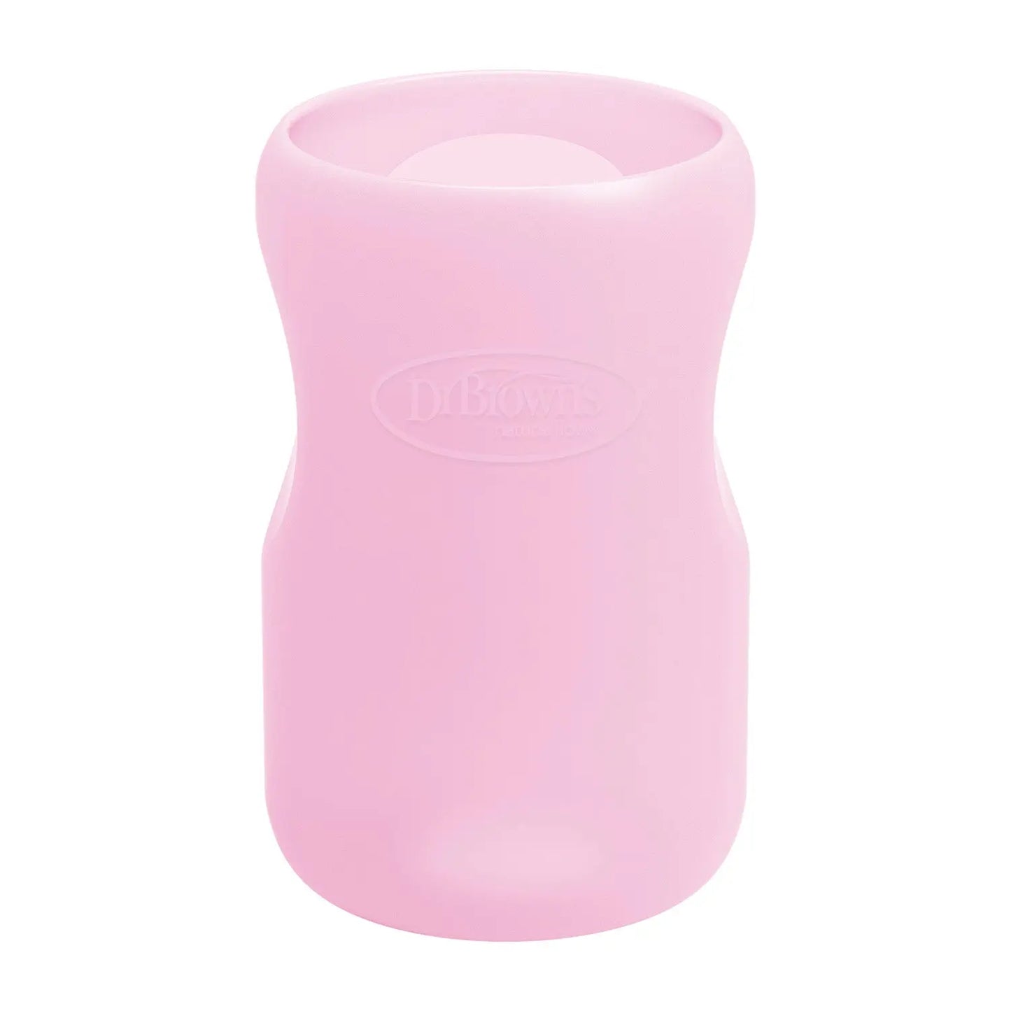 Funda protectora para biberones de vidrio boca ancha 9 onzas Rosa Light Dr. brown's Dr. Brown's