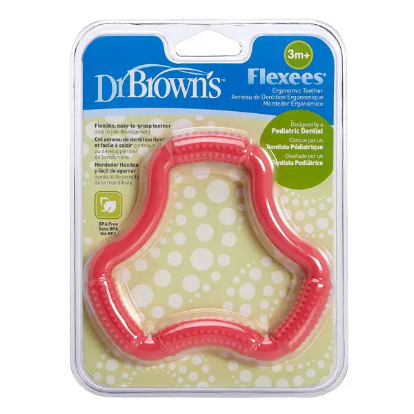 Mordedor Ergonómico de Aprendizaje Flexees Rosa Dr. Brown's Dr. Brown's