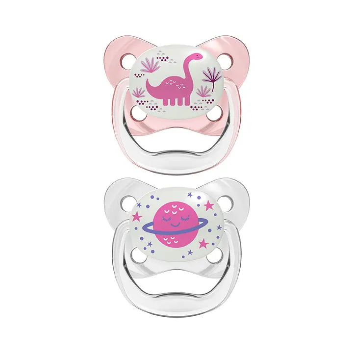 Pack chupones x 2 Unid. PreVent Niña que brilla en la oscuridad De 6 a 18 meses - Dr. Brown's Dr. Brown's