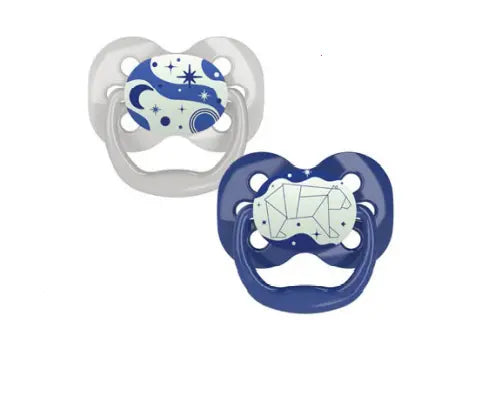 Pack de Chupones x 2 unid. Advantage Azul de 0 a 6 meses que brilla en la oscuridad - Dr. Brown's Dr. Brown's