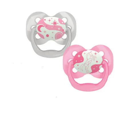 Pack de Chupones x 2 unid. Advantage Rosa de 0 a 6 meses que brilla en la oscuridad - Dr. Brown's Dr. Brown's
