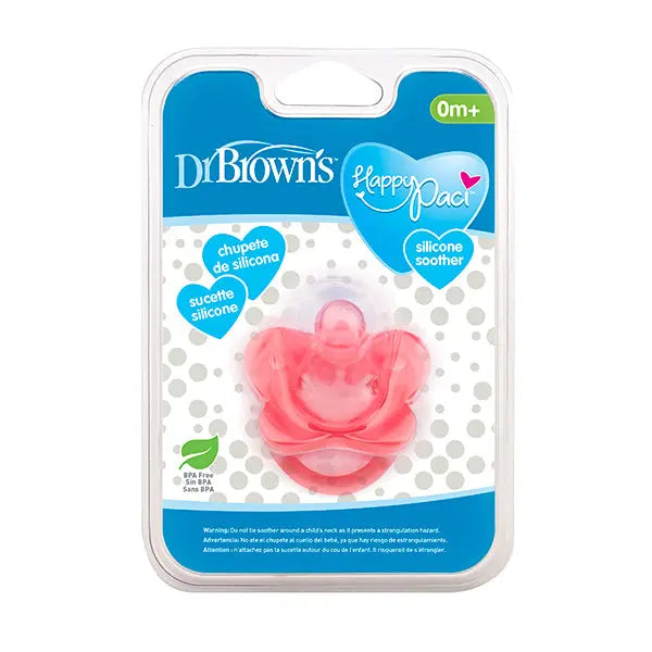 Set 2 Chupones Happy Paci Rosa Dr. Brown's