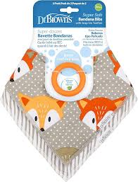 Set x 2 Baberos Bandana con Mordedor de Aprendizaje Espiga Dr. Brown's