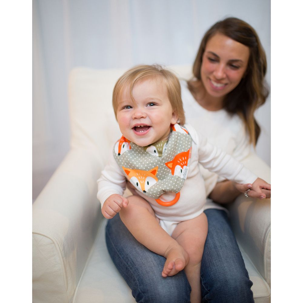 Set x 2 Baberos Bandana con Mordedor de Aprendizaje Espiga Dr. Brown's