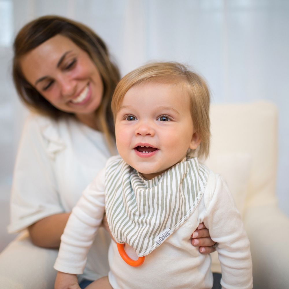 Set x 2 Baberos Bandana con Mordedor de Aprendizaje Espiga Dr. Brown's