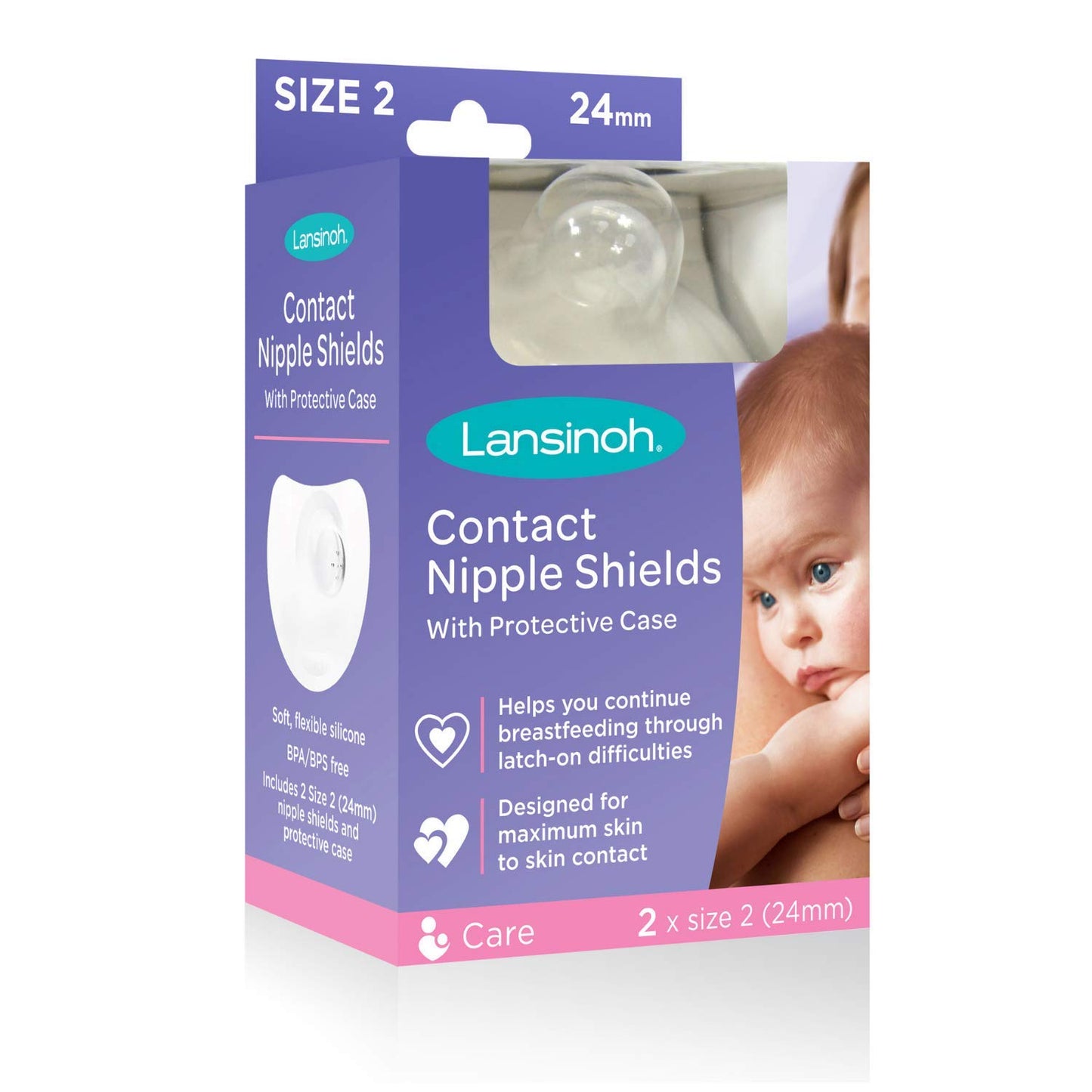 Pezoneras de Contacto para lactancia 2 uds 24mm LANSINOH