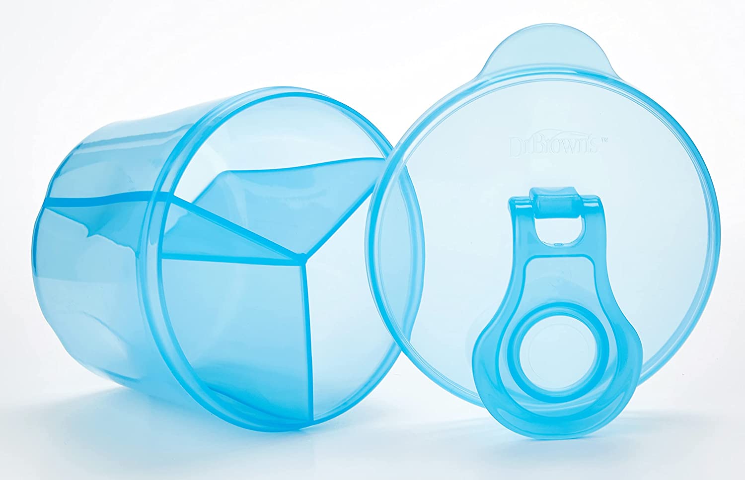 Dosificador Leche En Polvo,.4 Compartimentos Celeste – Puntito Baby Outlet
