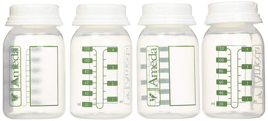 Botellas para almacenar leche materna x 4 unid. - Ameda
