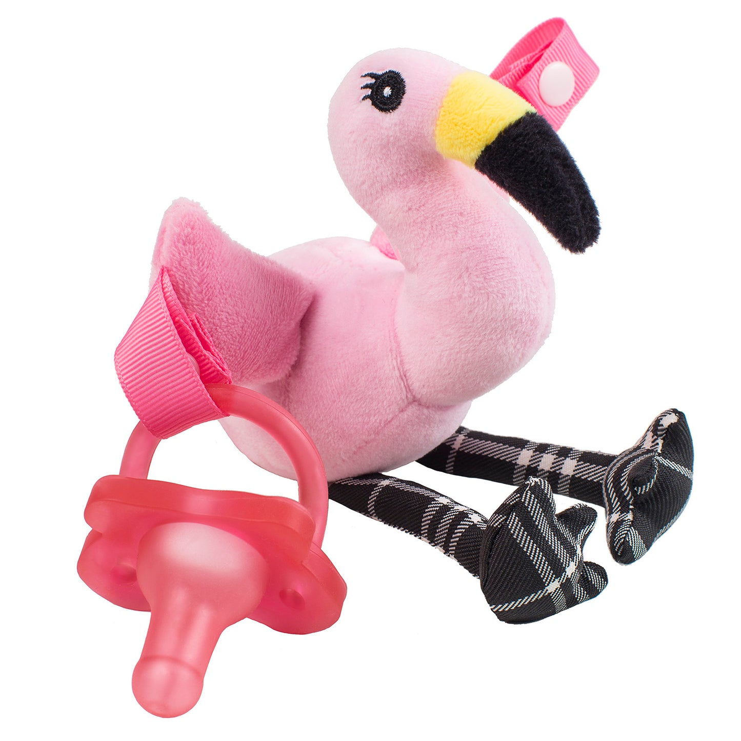 Sujetador de Chupones Lovey Fancy el Flamingo Dr. Brown's