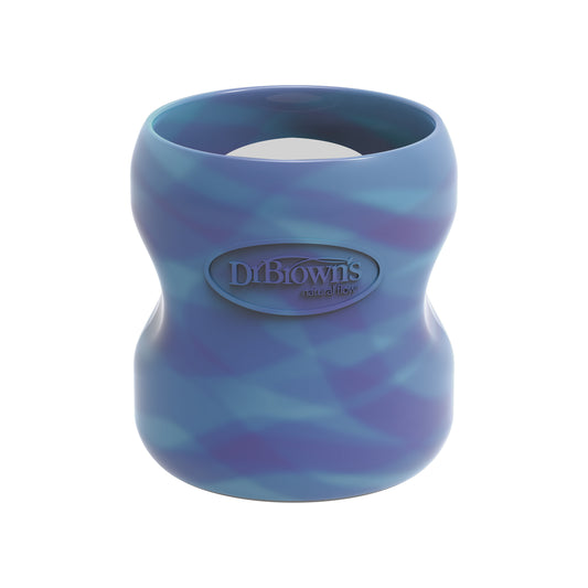 Funda protectora para biberones de vidrio boca ancha 5 onzas Azul que brilla en la oscuridad Dr. brown's
