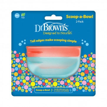 Set 2 bowls platos hondos Dr. Brown's